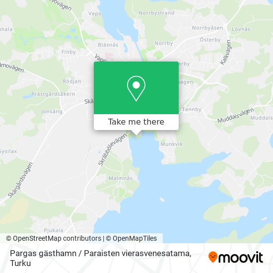 How to get to Pargas gästhamn / Paraisten vierasvenesatama in Parainen by  Bus?