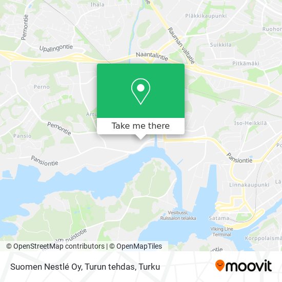 Suomen Nestlé Oy, Turun tehdas map