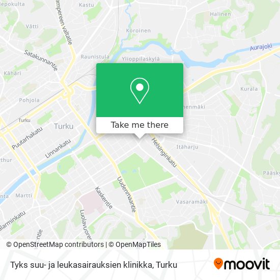 Tyks suu- ja leukasairauksien klinikka map