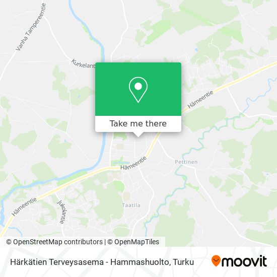 Härkätien Terveysasema - Hammashuolto map