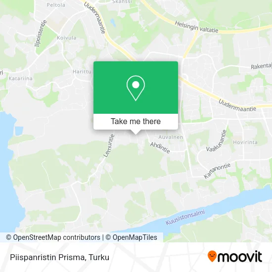 Piispanristin Prisma map