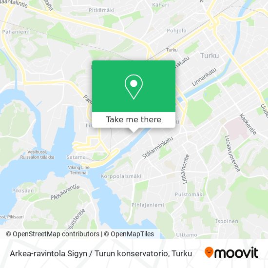 Arkea-ravintola Sigyn / Turun konservatorio map