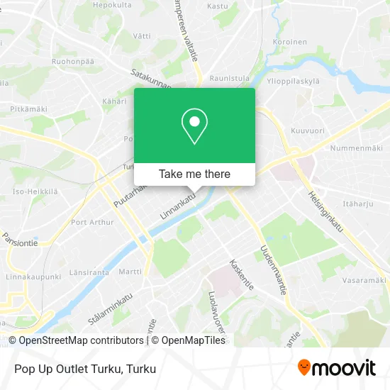 Pop Up Outlet Turku map