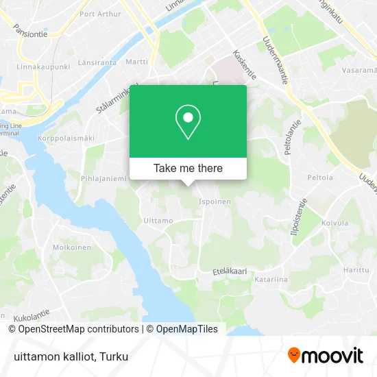 uittamon kalliot map