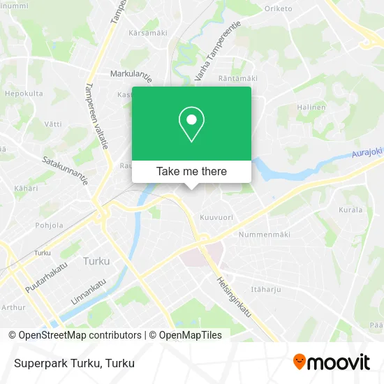 Superpark Turku map