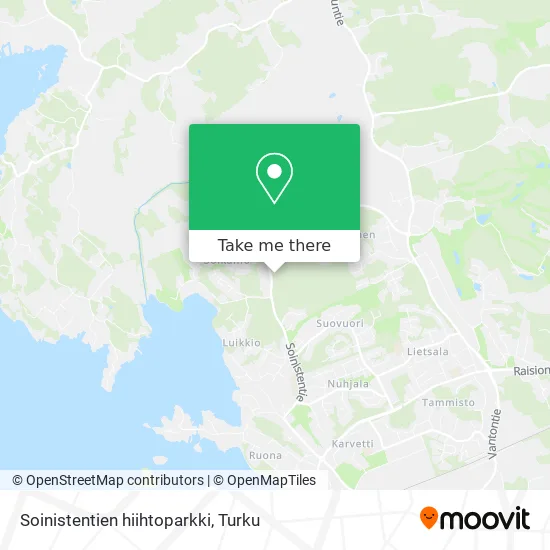 Soinistentie Ski Park map