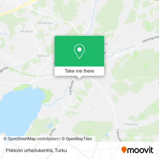 Piikkiö Sports Field map