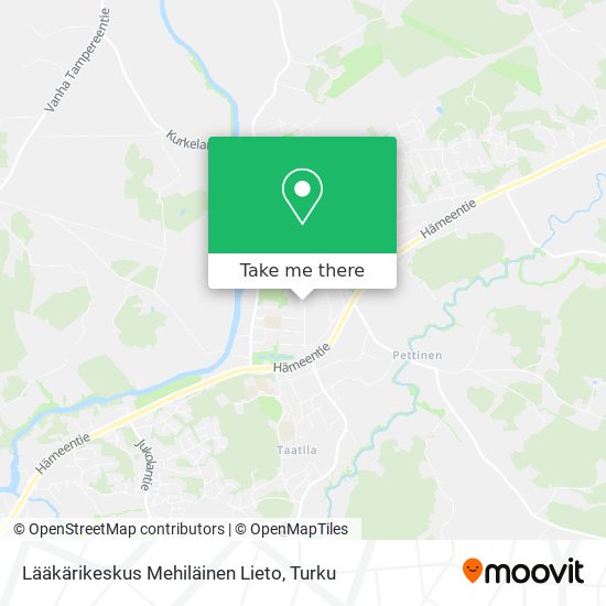 Lääkärikeskus Mehiläinen Lieto map