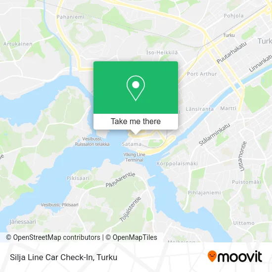 Silja Line Car Check-In map