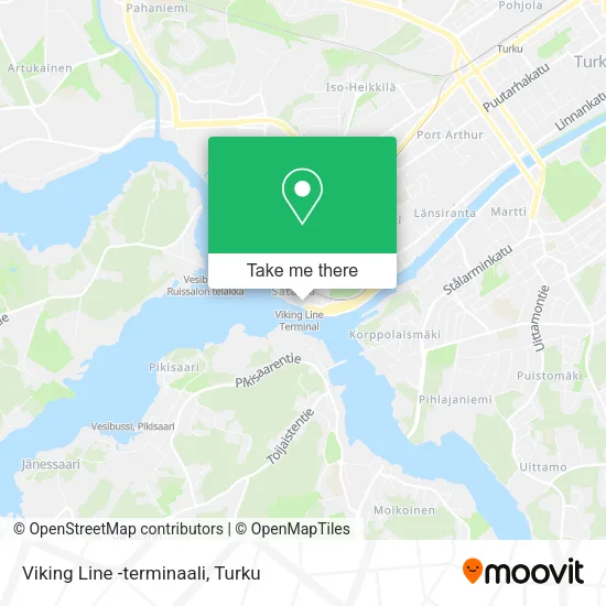 Viking Line -terminaali map