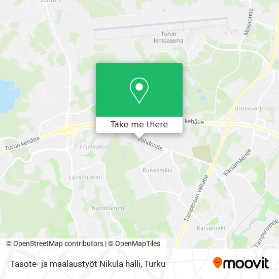 Tasote- ja maalaustyöt Nikula halli map