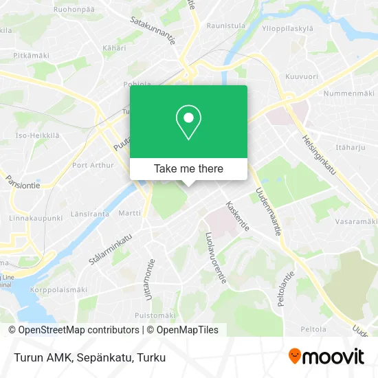 Turun AMK, Sepänkatu map