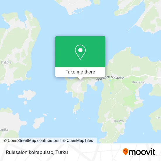 Ruissalon koirapuisto map