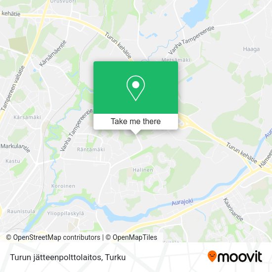 Turun jätteenpolttolaitos map