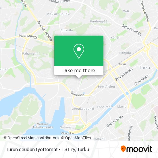 Turun seudun työttömät - TST ry map