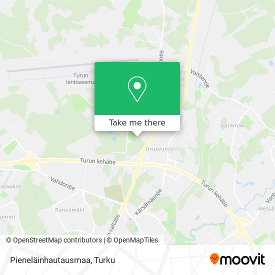 Pieneläinhautausmaa map