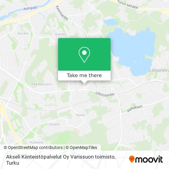 Akseli Kiinteistöpalvelut Oy Varissuon toimisto map