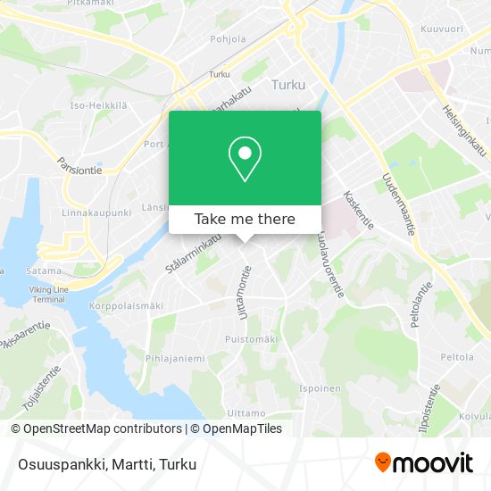 How to get to Osuuspankki, Martti in Turku by Bus?