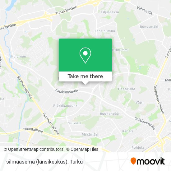 How to get to silmäasema (länsikeskus) in Turku by Bus?