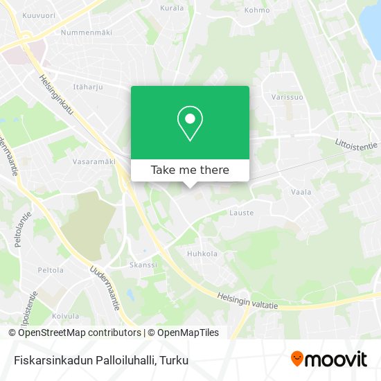 Fiskarsinkadun Palloiluhalli map