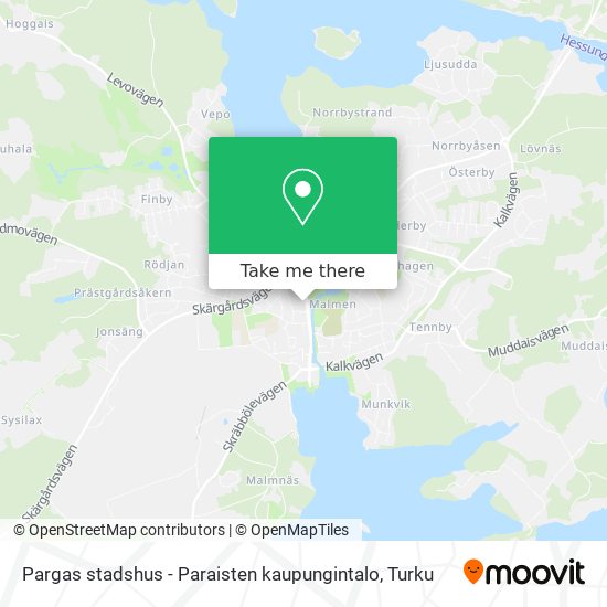 Pargas stadshus - Paraisten kaupungintalo map