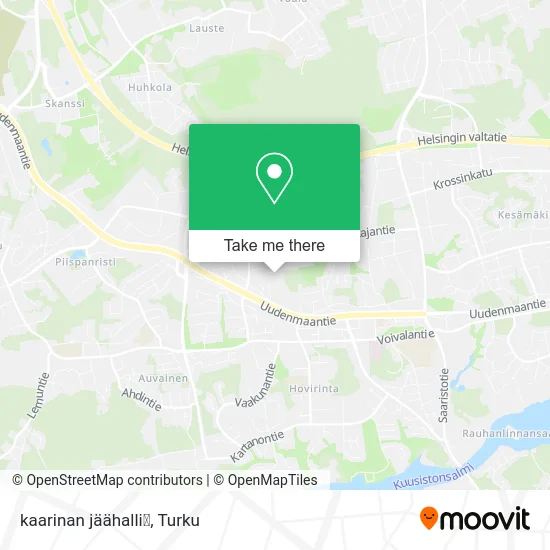 Kaarina Ice Hall map