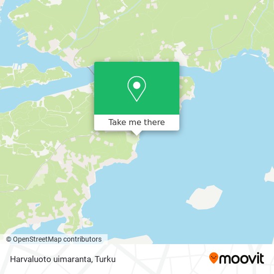 How to get to Harvaluoto uimaranta in Piikkiö by Bus?