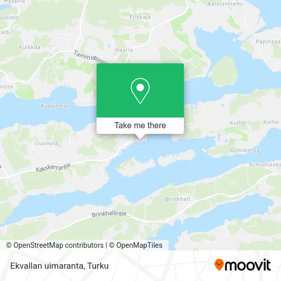 Ekvallan uimaranta map