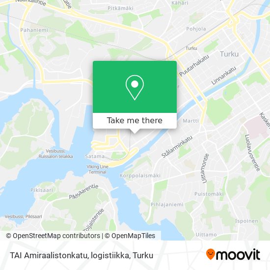 TAI Amiraalistonkatu, logistiikka map