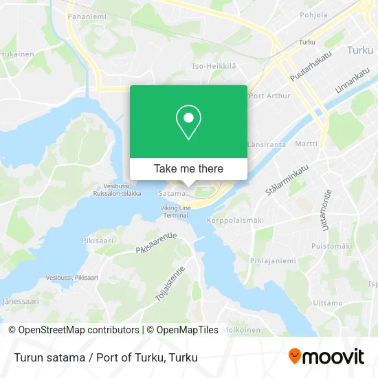 Turun satama / Port of Turku map