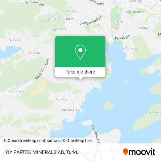OY PARTEK MINERALS AB map