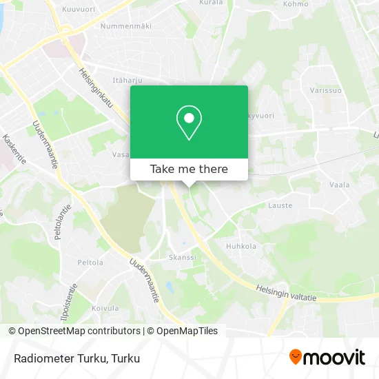 Radiometer Turku map