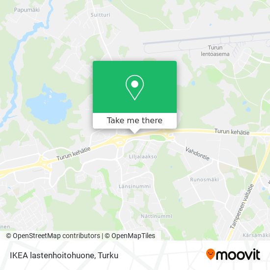 IKEA lastenhoitohuone map
