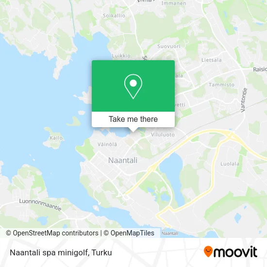 Naantali Spa Minigolf map