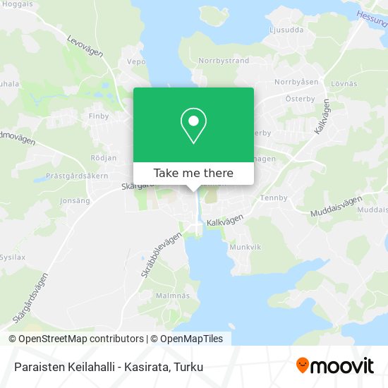 Paraisten Keilahalli - Kasirata map