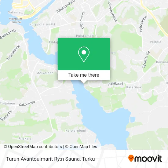 Turun Avantouimarit Ry:n Sauna map