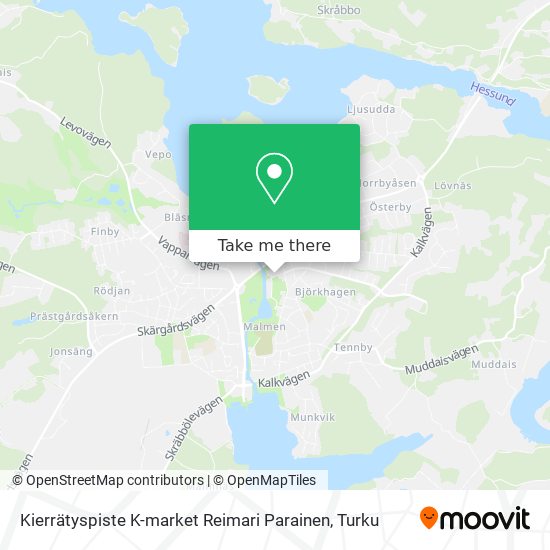 Kierrätyspiste K-market Reimari Parainen map