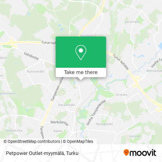 Petpower Outlet-myymälä map