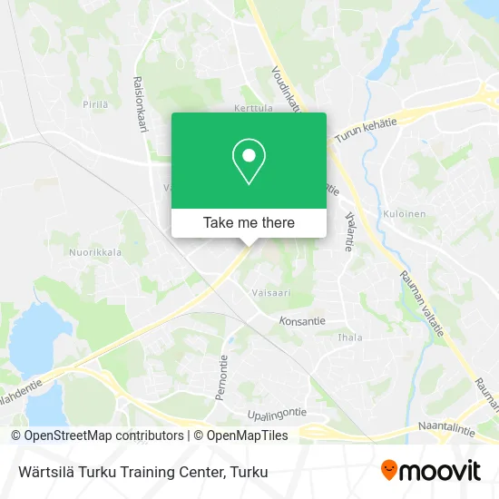 Wärtsilä Turku Training Center map