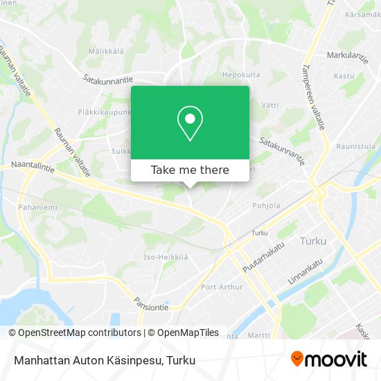 Manhattan Auton Käsinpesu map