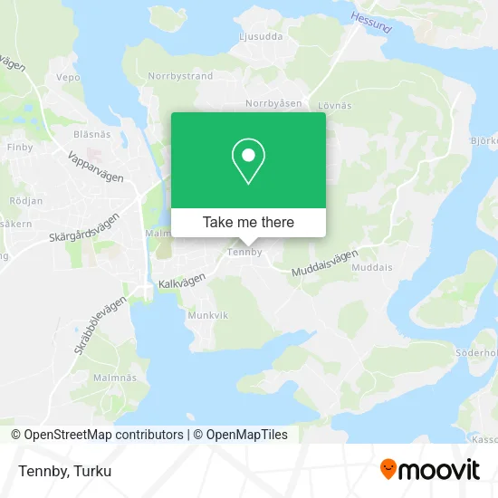 Tennby map