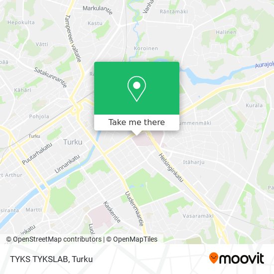 TYKS TYKSLAB map