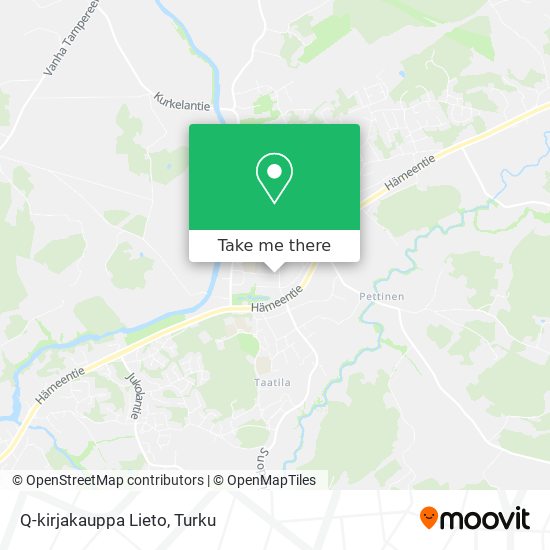 Q-kirjakauppa Lieto map