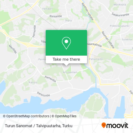 Turun Sanomat / Talvipuutarha map