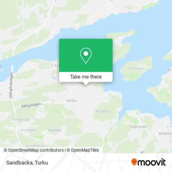Sandbacka map