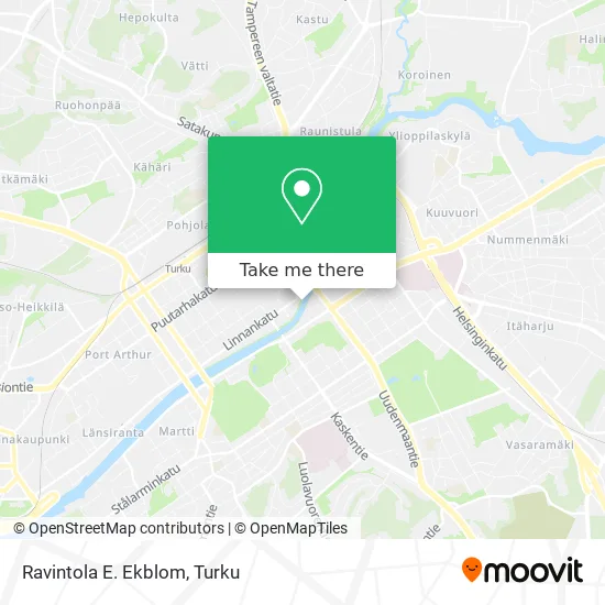 E. Ekblom Restaurant map