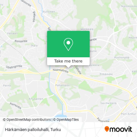 Härkämäen palloiluhalli map