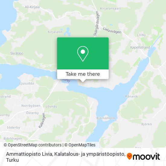Ammattiopisto Livia, Kalatalous- ja ympäristöopisto map