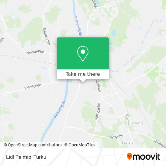 Lidl Paimio map
