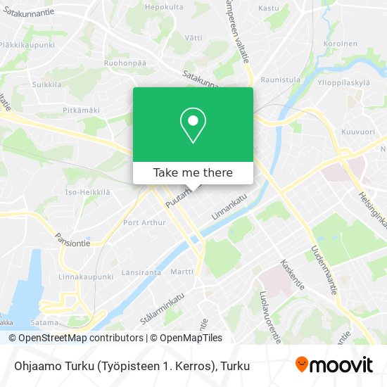 Ohjaamo Turku (Työpisteen 1. Kerros) map